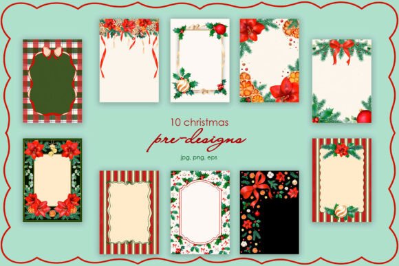 Christmas Botanicals Pre-Made Templates Review