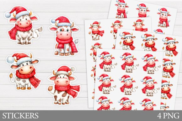 Christmas Cow Sticker Printable Review: A Fresh Take on Seasonal Illustrations