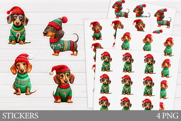 Christmas Dachshund Sticker Printable: A Designer’s Review for Illustrations