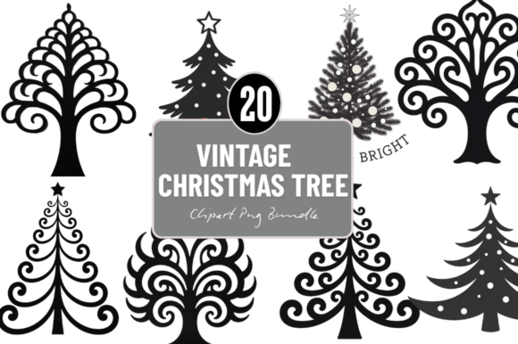 Christmas Hand Drawn Tree PNG Clipart for Illustrations