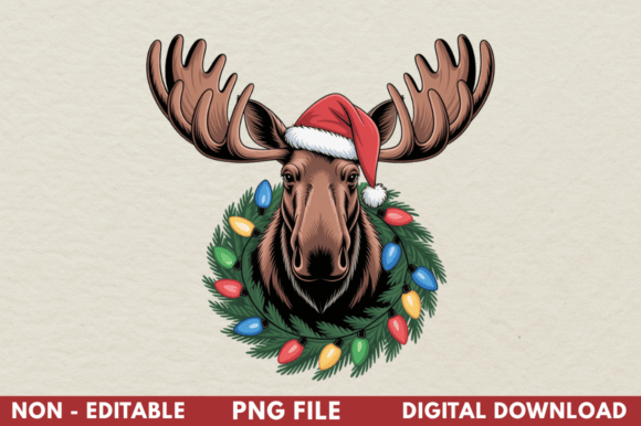 Christmas Moose Clipart, Moose Clipart Review