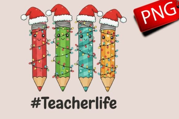 Christmas Pencils Png,teacher Christmas: A Practical Review for Digital Sellers