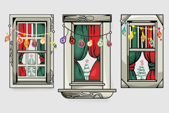 Christmas Window Scene Lanterns: A Brand Designer’s Review for Local Business Illustrations