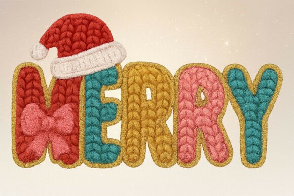 Cozy Faux Yarn Merry Christmas PNG: A Practical Review for Illustrations and Sellers