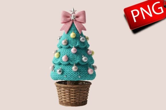Faux Yarn Christmas Tree Png,Chunky Knit Illustrations Review