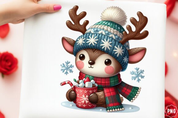 Faux Yarn Snowman Christmas Png, Cute Ch Illustrations