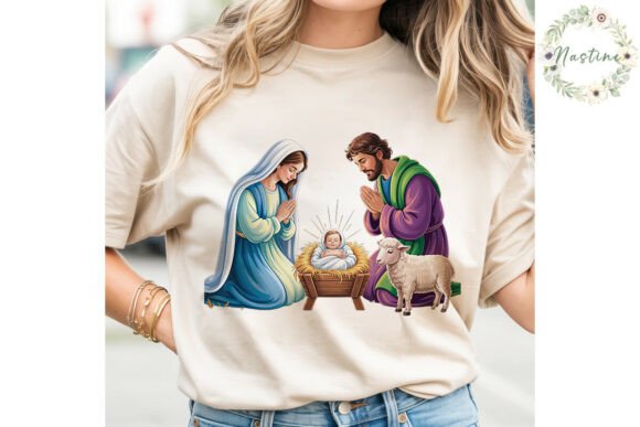 Nativity Scene Christmas PNG Clipart for Illustrations