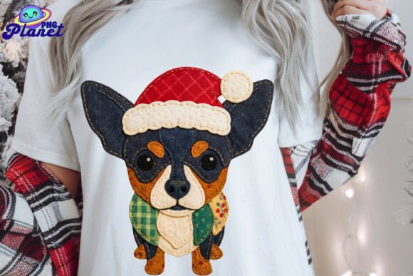 Patchwork Chihuahua Christmas PNG Illustrations Review