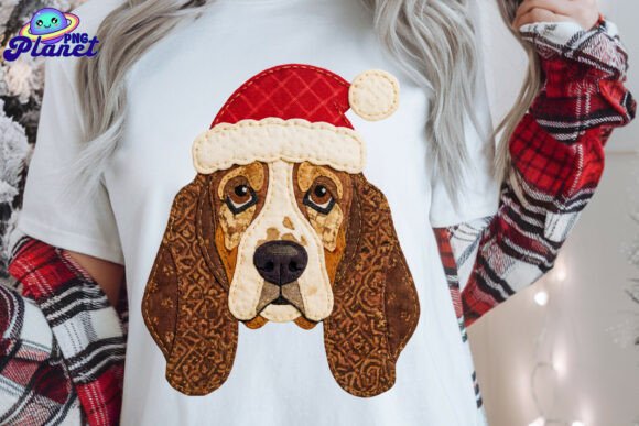 Reviewing Patchwork Basset Hound Christmas for Brand Identity and Illustrations