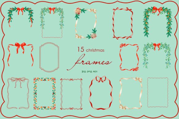 Scarlet Christmas Botanicals Frames Review