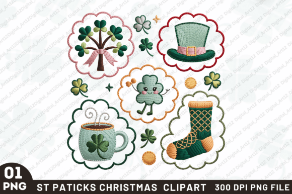 St. Patrick Christmas Embroidery Clipart: A Practical Review for Digital Sellers