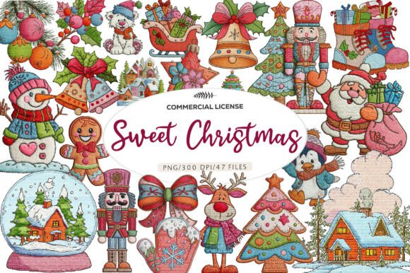 Sweet Christmas Clipart for Seasonal Illustrations